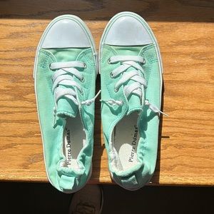 Turquoise shoes